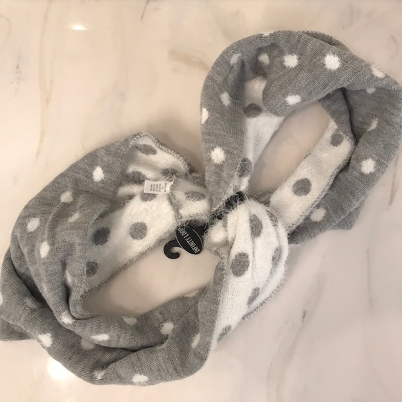 Reversible infinity scarf- polka dot - Picture 5 of 6